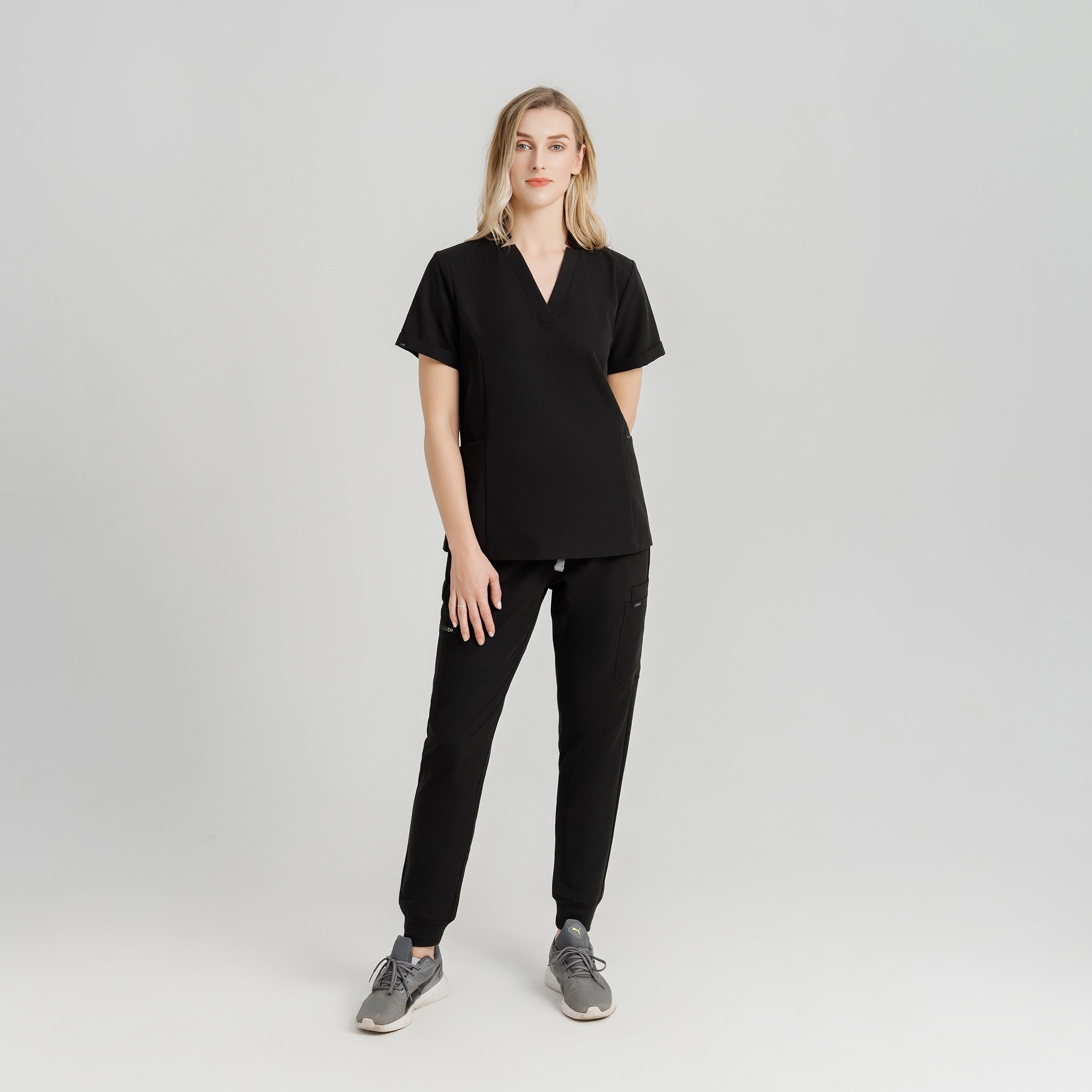 【美品】andmary Nora pocket zip tops ブラック ANDMARY】Nora pocket zip tops