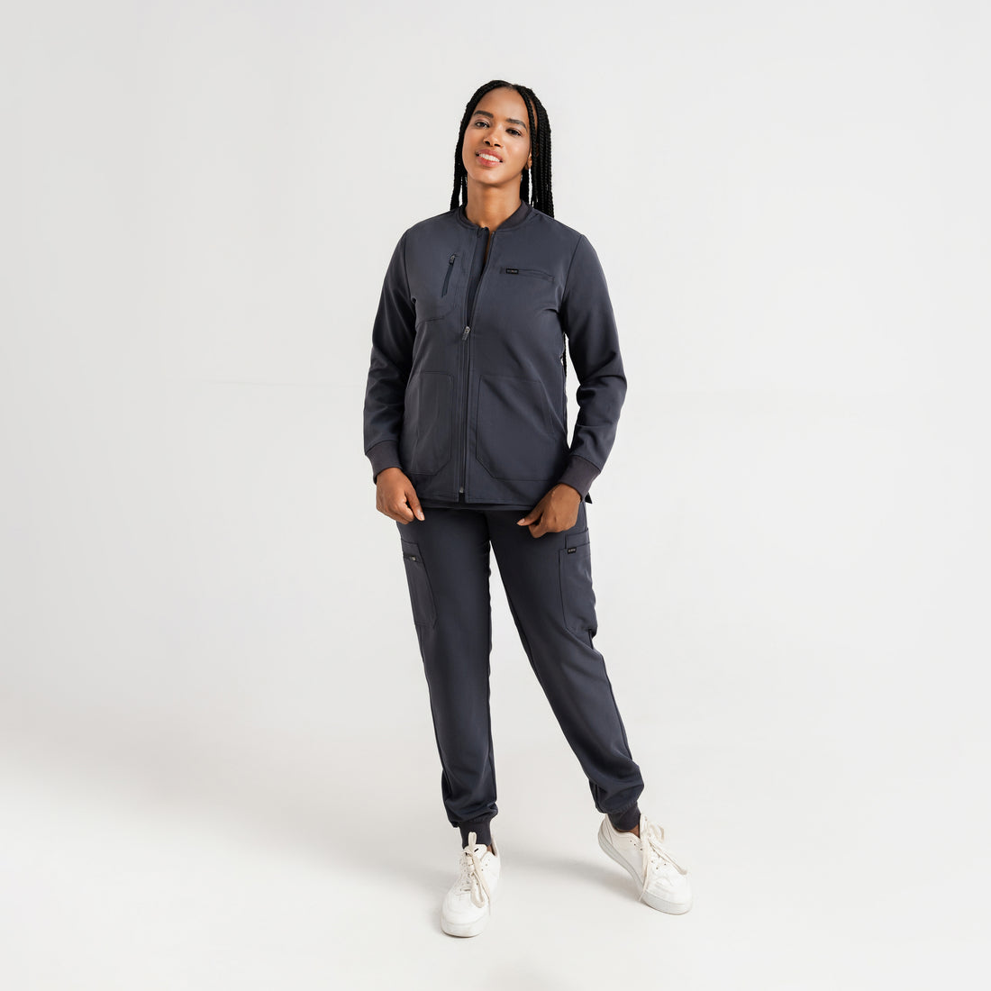 CYNDI  5 POCKETS SCRUB JACKET